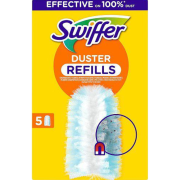 S1935_Swiffer Duster Refill - 5 st är rätt verktyg för att fånga upp och hålla kvar både damm, hår, och allergener från dammkvalster. Med dess tusentals fluffiga fibrer med en lätt beläggning kan du avlägsna damm och hår från i stort sett vilken yta som h