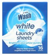 At Home Laundry sheets vit - 16 ark