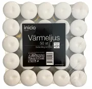 Z9585 - Värmeljus vit - 6 timmar - 50 st