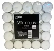 Z9586 - Värmeljus vit 8 timmar - 50 st