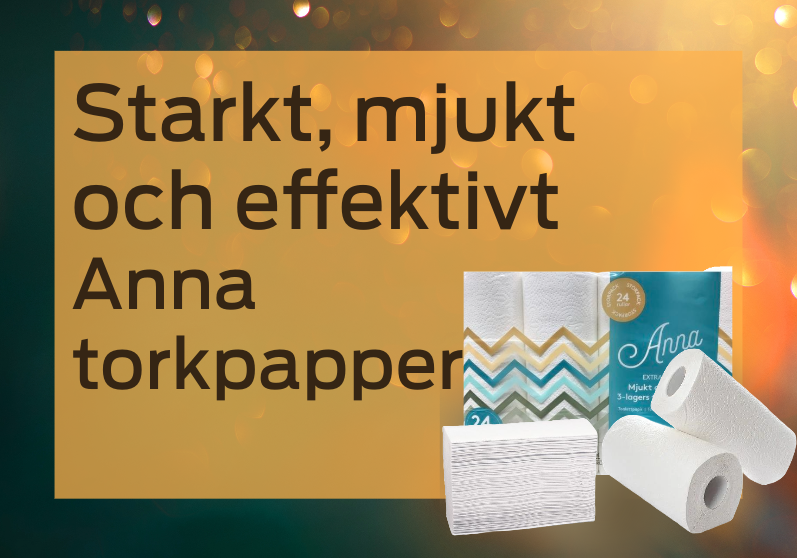 Starkt, mjukt och effektivt Anna torkpapper