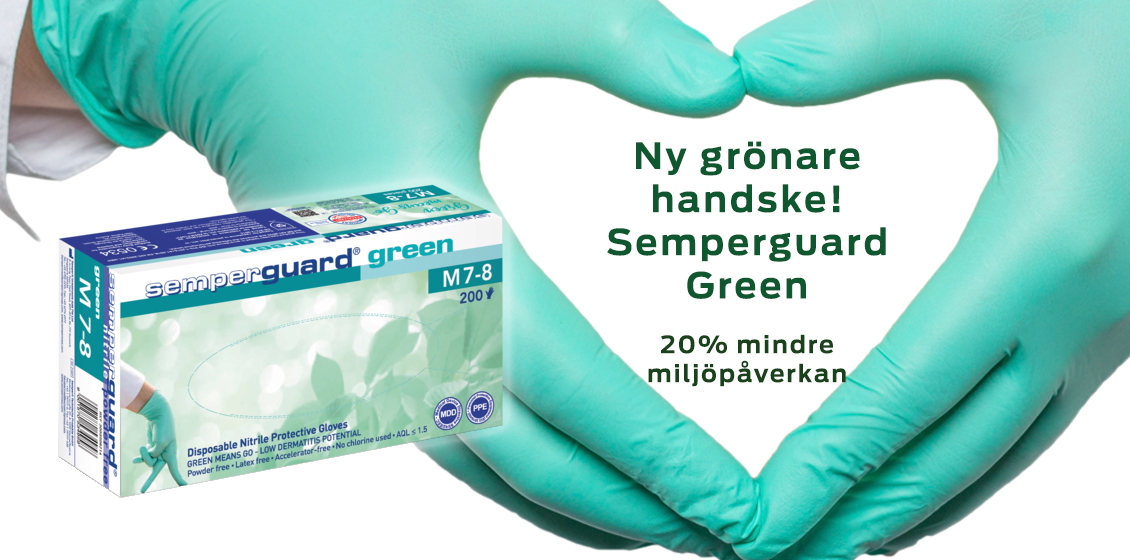 Miljövänligare handske Semperguard Green